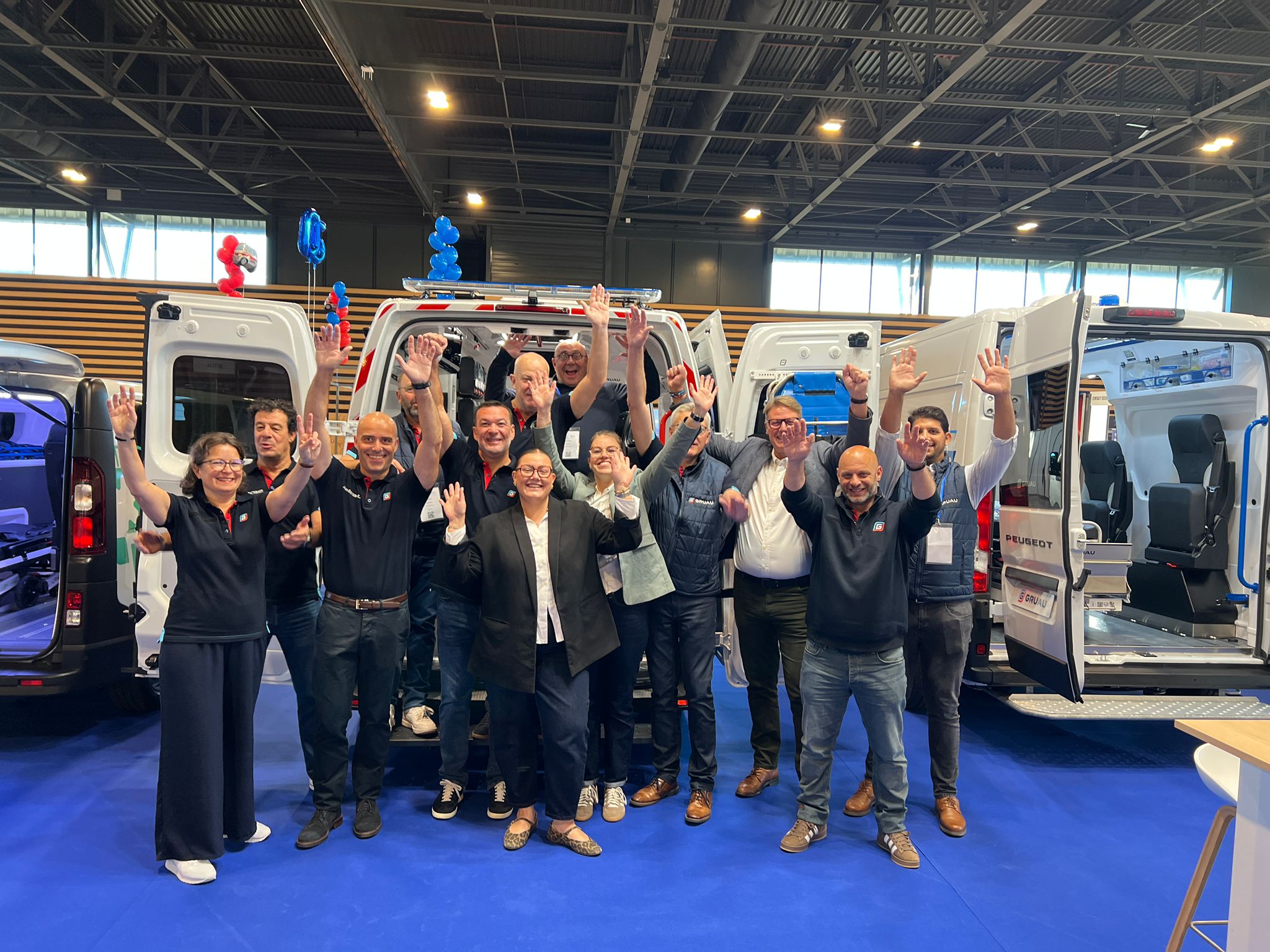 Toute l'équipe GRUAU Ambulances à la Convention CNMS 2025